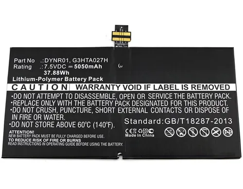 Image CoreParts TABX-BAT-MIS172SL LiPo Industrial Rechargeable Battery 5050mAh 7.5V