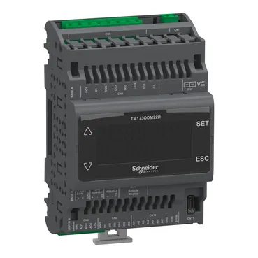 Compare Schneider Electric ATV12P075M2 Variable Speed Drive, 0.75kW, 230V, 1-Phase Input, 3-Phase Output with Schneider Electric Modicon TM173ODM22R Modular PLC Controller