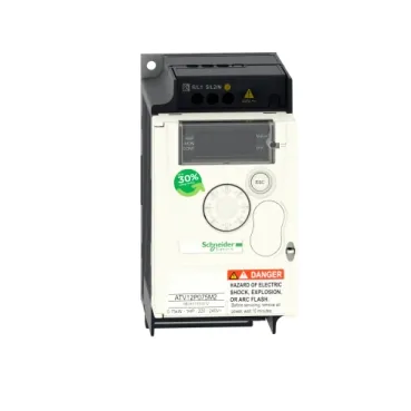 Compare Schneider Electric ATV12P075M2 Variable Speed Drive, 0.75kW, 230V, 1-Phase Input, 3-Phase Output with Schneider Electric Modicon TM173ODM22R Modular PLC Controller