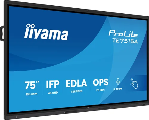 Image iiyama TE7515A-B1AG 75-inch 4K UHD Commercial Digital Signage Display