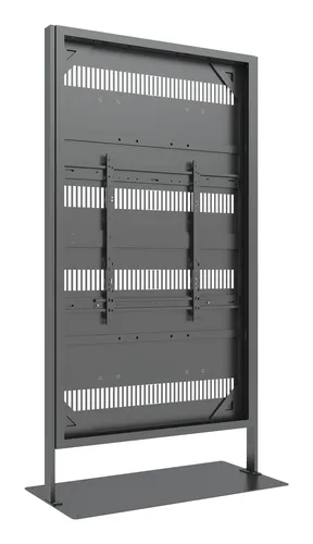 Compare Ergonomic Solutions SpacePole Single Outdoor Display Enclosure with Multibrackets M Pro Series 85" Totem Floorstand Display Enclosure, Black