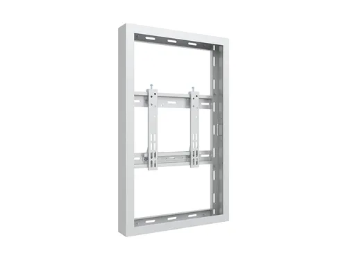 Compare Ergonomic Solutions SpacePole Single Outdoor Display Enclosure with Multibrackets M Pro Series 32" Small Wall Mount Display Enclosure, White