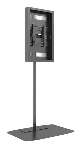 Compare Ergonomic Solutions SpacePole Single Outdoor Display Enclosure with Multibrackets M Pro Series Single Pole Floorstand Display Enclosure for 32" Displays