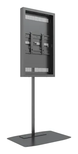 Compare Ergonomic Solutions SpacePole Single Outdoor Display Enclosure with Multibrackets M Pro Series 43" Single Pole Floorstand Display Enclosure