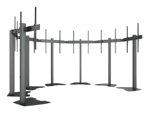 Compare Multibrackets M Pro Series MBFMC7X1UXL Video Wall Floor Stand for VESA 900 with Multibrackets M Pro Video Wall Mount MBW5U Micro-Adjustable, Black