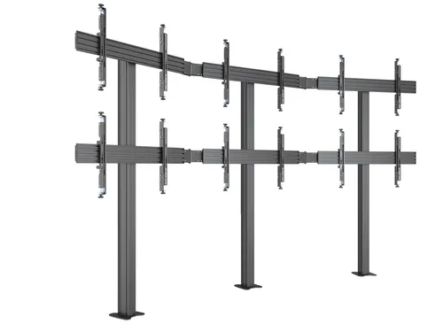 Compare Multibrackets M Pro Series MBFMC3x2U Video Wall Floor Mount for 3x2 Displays with Multibrackets M Pro Video Wall Mount MBW5U Micro-Adjustable, Black