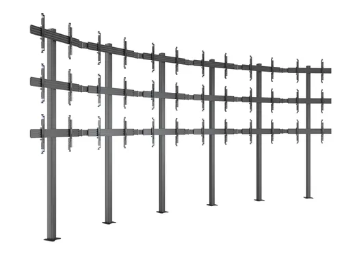 Compare Multibrackets M Pro Series MBFMC6x3U Video Wall Floor Mount with Multibrackets M Pro Video Wall Mount MBW5U Micro-Adjustable, Black