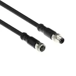 اَکت Industrial M8A 3-pin Sensor Cable, Male to Female, 5m