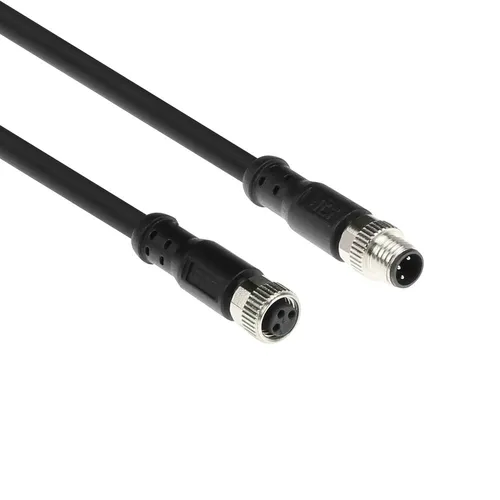 Image اَکت Industrial M8A 3-pin Sensor Cable, Male to Female, 5m