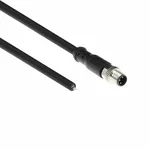 اَکت Industrial M8A 3-Pin Sensor Cable, Male to Open End, 1.5m