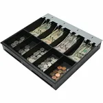 APG Arlo Series 330 Cash Drawer Till Insert - Black Plastic, 4 Bill/5 Coin Compartments
