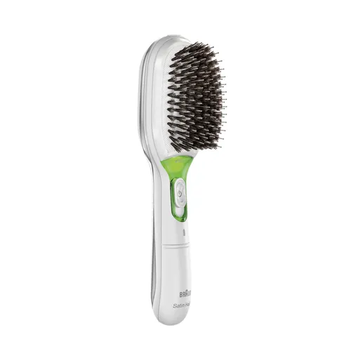 Image Braun 81533837 Adult Paddle Hairbrush, Green/White