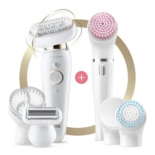 Image Braun Silk-épil 9 Epilator 81690188 (Wet & Dry, 40 Tweezers, 3-in-1 Functionality)