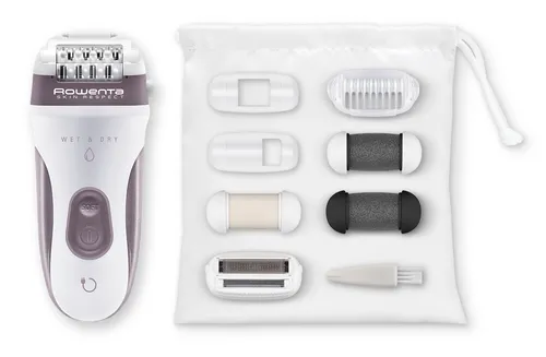 Image Rowenta Skin Respect Epilator - Wet & Dry Operation, 24 Tweezers, LED Light