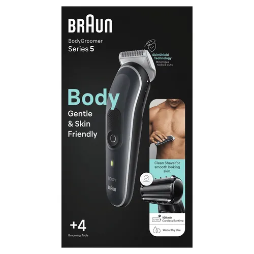 Image Braun Body Groomer BG5360 Wet & Dry, 3 Attachments, 3-Day Stubble Comb