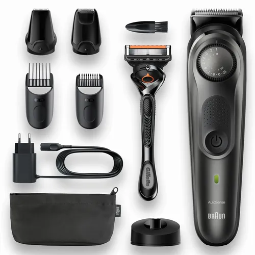 Image Braun Beard Trimmer Series 7 BT7340 - 39 Length Settings, AutoSensing Motor, Wet & Dry Use