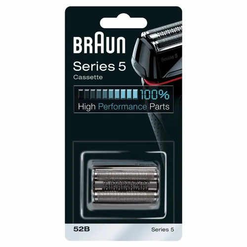 Image Braun Series 5 52B Electric Shaver Head Replacement Cassette - Black