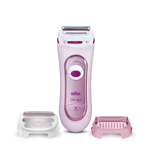 Image Braun Silk-épil LS 5360 Women's Shaver - 3 Heads, Trimmer Attachment, Pink