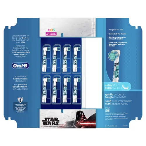 Image Oral-B Kids Electric Toothbrush Replacement Heads 8 Pcs Multicolour 81748450