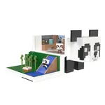 Minecraft Mob Head Minis Panda Playhouse Playset - Collectible Figure Set