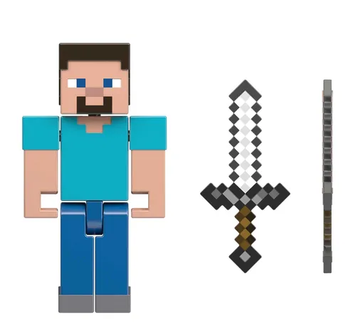 Image Minecraft Steve Action Figure - Collectible Video Game Character