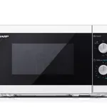 Sharp YC-MG01E-W Microwave Oven with Grill - 20L Capacity, 800W Microwave, 1000W Grill