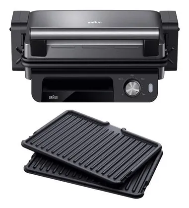 Image Braun MultiGrill 5 CG 5033 Multifunctional Grill with 3 Sets of Exchangeable Plates