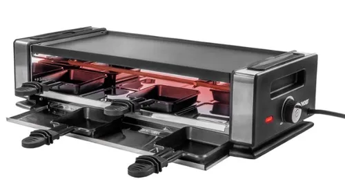 Image Unold 48730 Raclette Grill - 1200W, 8 Persons, Black/Stainless Steel