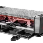 Unold 48760 Raclette Grill | 8 Persons | 1200W | Black/Stainless Steel