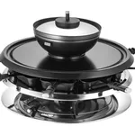Unold 48726 Raclette Grill with Reversible Grill Plate and Non-Stick Coating