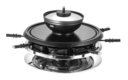 Image Unold 48726 Raclette Grill with Reversible Grill Plate and Non-Stick Coating