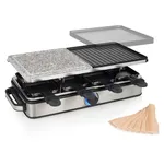 Princess 162635 Deluxe Raclette with Stone and Grill for 8 Persons