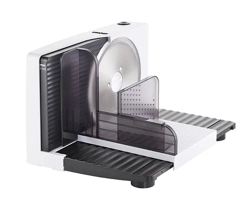 Compare Unold 78860 Food Slicer with 170mm Blade Diameter with Unold Curve Silver All-purpose Food Slicer (170W, Stainless Steel Blade, 200mm Blade Diameter)