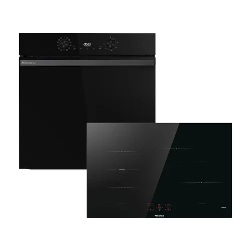 Image Hisense HIPK2PBN80IND Built-In Single Oven & Induction Hob Pack - Black