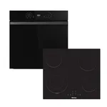 Hisense HIPK2ABP60CE Built-In Electric Single Oven & Ceramic Hob Pack - Black