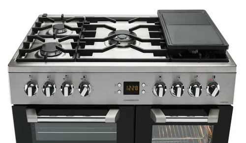 Image Leisure CS90F530X 90cm Dual Fuel Range Cooker - 5 Burner Gas Hob, 3 Electric Ovens