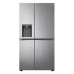 LG NatureFRESH GSLD81PZRD American Style Smart Fridge Freezer, Shiny Steel, D Rated