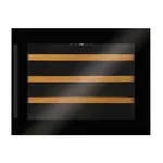 CDA FWV452BL Freestanding Wine Cooler, 45cm Width, 21 Bottle Capacity, Black