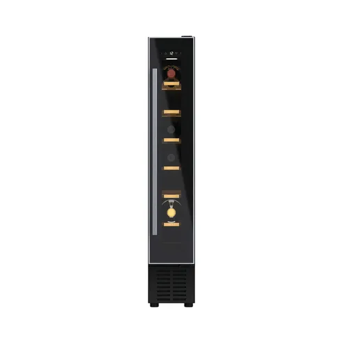 Image Hoover H-WINE 300 HWCB 15 Built-in Wine Cooler, 7 Bottles Capacity, Black Finish