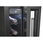 Candy CCVB 15 Built-in Wine Cooler, 7 Bottles Capacity, Black Finish