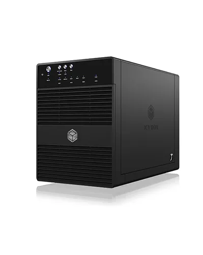 Image ICY BOX IB-3640SU3 USB 3.2 Gen 1 Type-B Black Quad-Bay Hard Drive Dock