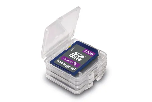 Image Integral SD Memory Card Cases - 4 Pack (SD/SDHC/SDXC Compatible)