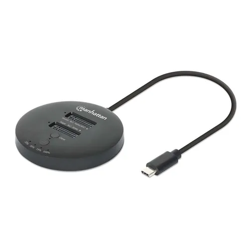 Image Manhattan Dual-Bay M.2 NVMe SSD Duplicator/Cloning Station