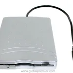 NEC 1.44MB External USB Floppy Disk Drive - Silver