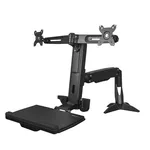 StarTech.com Desk Mount Dual Monitor Workstation Converter with Keyboard Tray (up to 24")