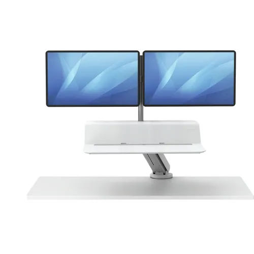 Image Fellowes Lotus RT Sit-Stand Workstation – Dual White