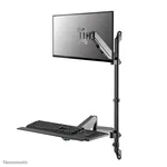 Neomounts WL90-325BL1 Wall Mount Sit-Stand Workstation (17-32" Displays, Gas Spring, Black)
