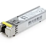LevelOne 1.25Gbps Single-Mode BiDi Industrial SFP Transceiver (1310nmTX/1550nmRX, 20km)