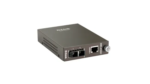 Image D-Link DMC-810SC 2000 Mbit/s Gigabit Ethernet to Fiber Media Converter, 1310 nm Wavelength, Black