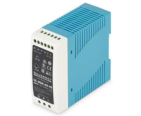 Image SilverNet 60W 48V 1.25A Industrial DIN Rail Power Supply